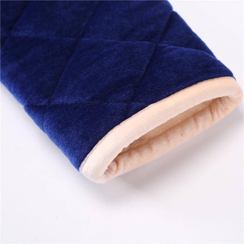 Dětské útulné pyžamo z křišťálového sametu - Silná prošívaná sada z korálového fleecu pro podzim a zimu