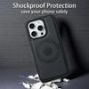 Carbon Fiber Magnetic Phone Case with Detachable Card Holder for iPhone 16 Pro Max (MagSafe Compatible)