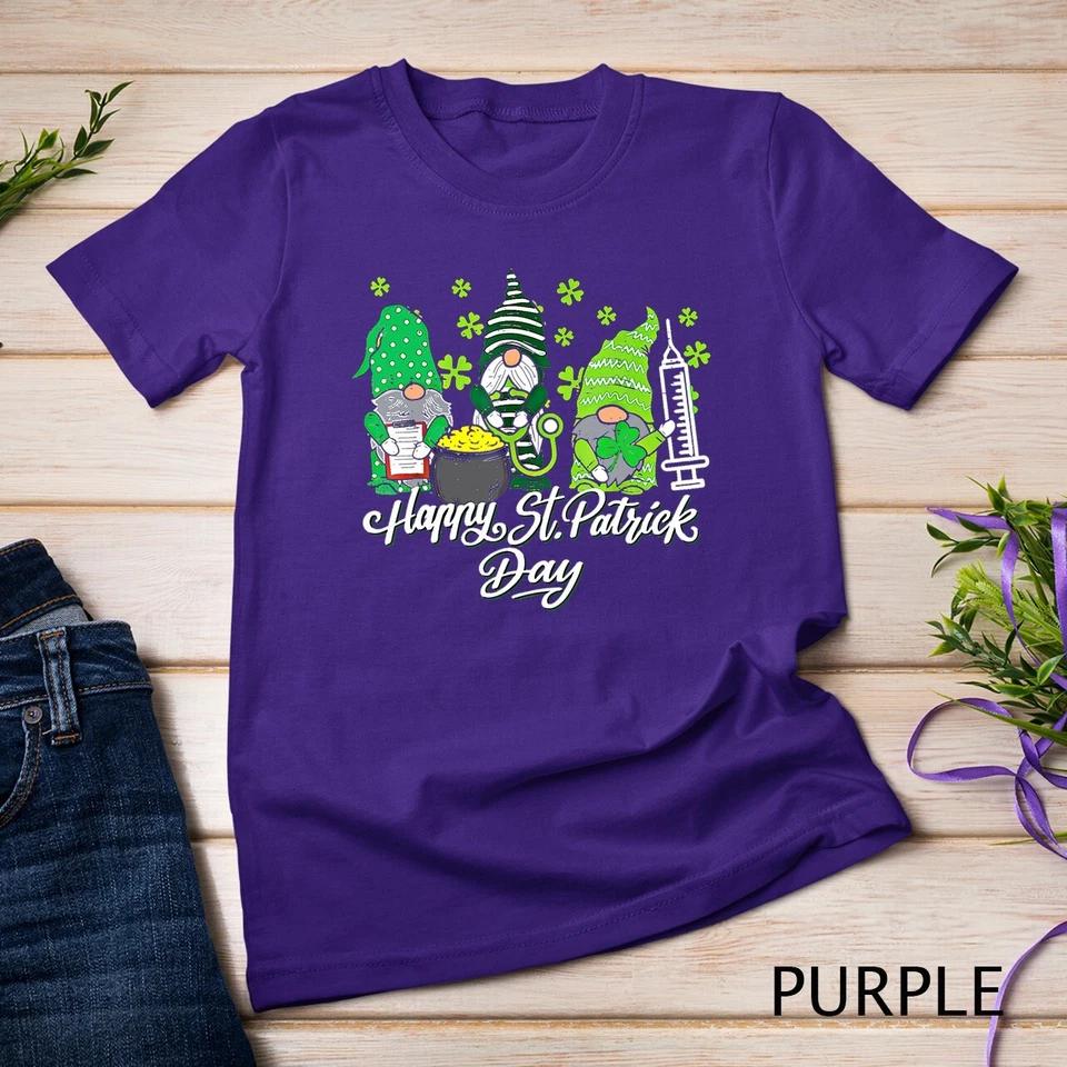 Gnome Nurses Saint Pattys Scrub Nurse St Patricks Day Women Unisex T-shirt 7 XL