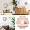 Bohemians Styles Hanging Wood Wall Shelves Rainbow Decoration Portable Accessory for Living Room and Bedroom Use