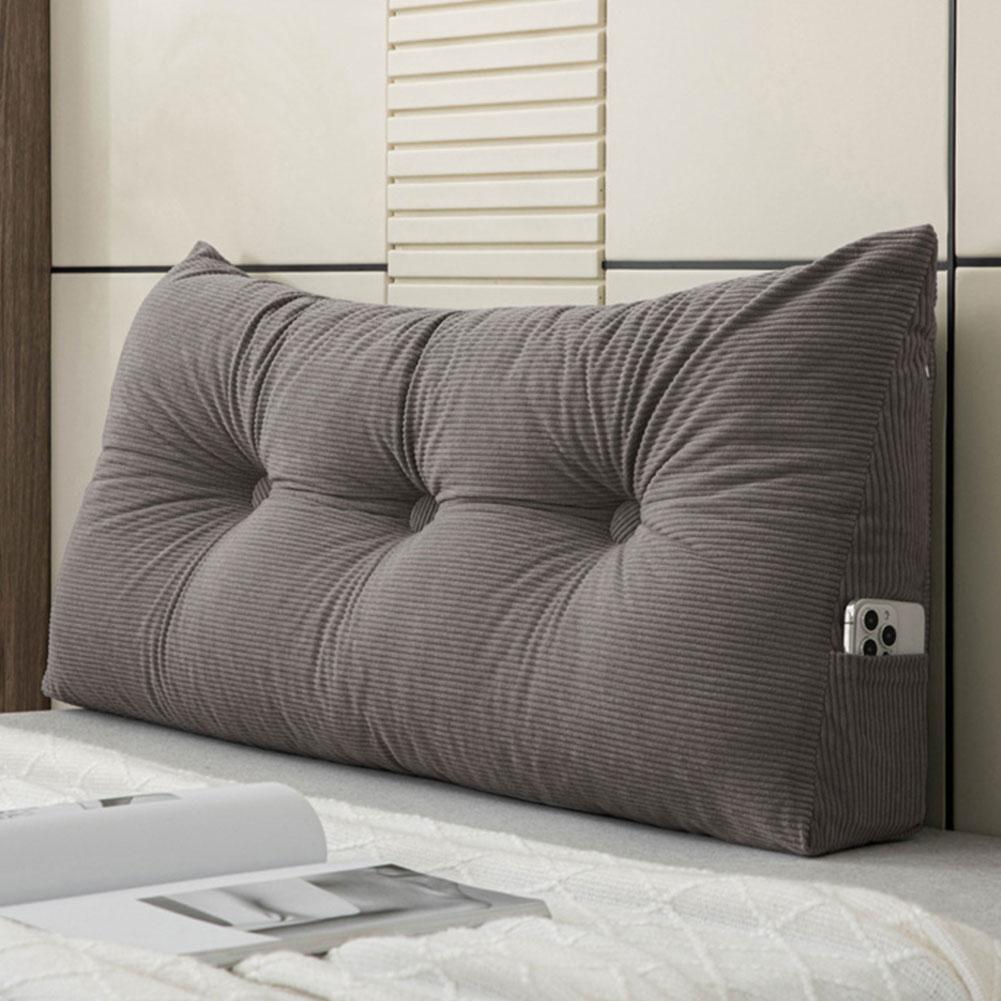 European Headboard Pillow Triangular Wedge Headboard Cushion Thickened Bed Headrest Pillow Removable Reading Backrest