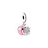 Devout Heart Shaped Pendant Charm Unisex Charm Pink 792149EN24