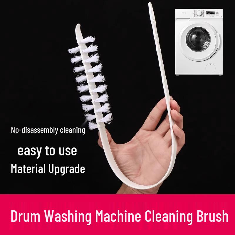 Roller Washer Drum Cleaning Brush for Wave Wheels - Long Hair Tool, No Disassembly Needed