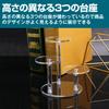 HAMILO Acrylic Display Stand, Jewelry Display Stand, Pedestal, Set of 2
