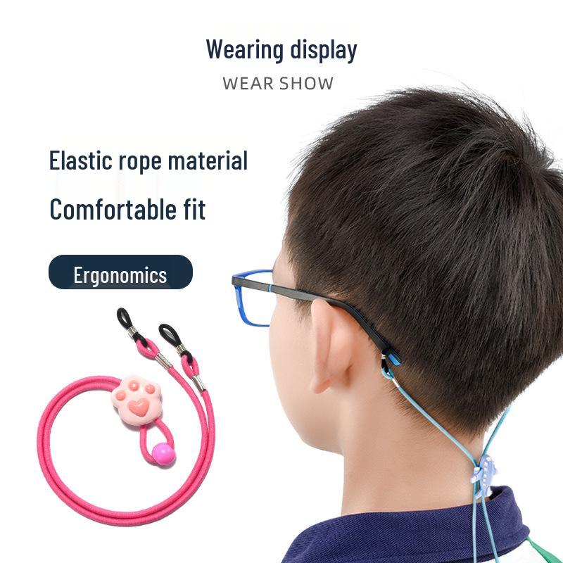 Kids' Anti-Slip Eyewear Lanyard with Sports Ear Hooks & Retractable Strap