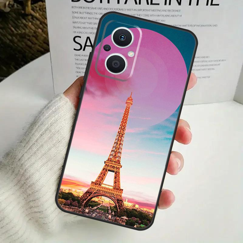 Paris Eiffel Tower France Case For OPPO Reno 13F 14F 12F 10 11 12 13 14 Pro 8T 7 8 Lite OPPO Find X6 X5 X8 X9 Pro Cover