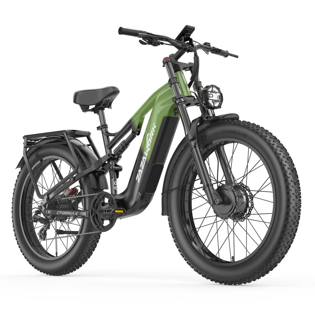ZAZAWORK CF26MAX Electric Bicycle 1000W*2 Motor 48V25AH Battery 26 Inch Off-Road Tires 50 KM/H Top Seed 120KM Range E-Mountain Bike