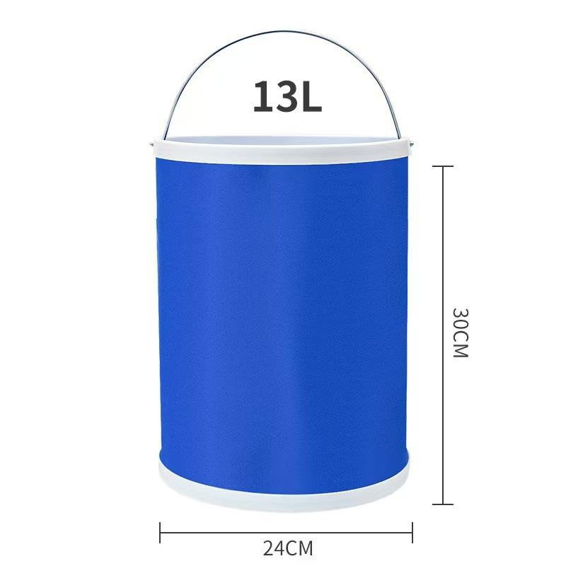 9/11/13L Car Folding Bucket Oxford Cloth Car Washing Buckets Portable Folding Bucket Multifunctional Waterproof