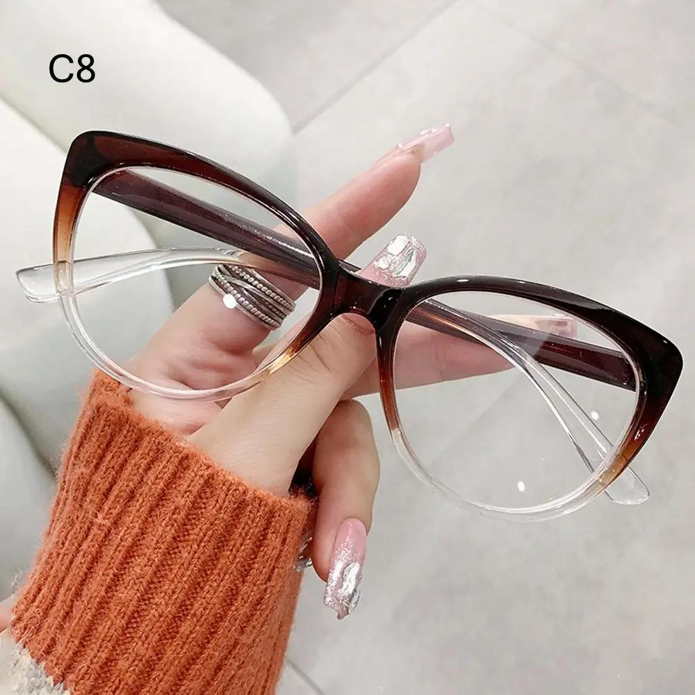 

Blue Light Blocking Glasses Retro Style UV400 Plain Glasses Optical Eyeglass Frame for Women Men
