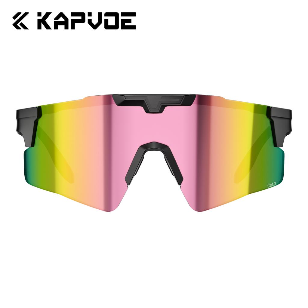 Kapvoe Damen Sonnenbrille Radsportbrille Herren Photochrome Fahrrad Bike MTB UV400 Gläser Wandern Okulare Outdoor Sport 2026