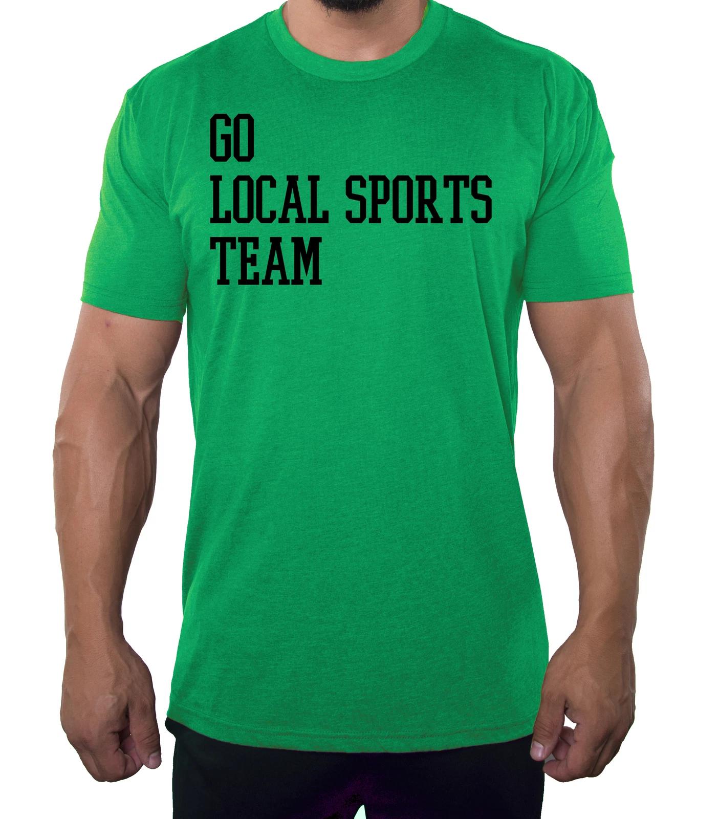 Go Local Sports Team, Funny Graphic Tees, Men s T-Shirts 4XL