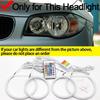 For BMW 1 Series E81 E82 E87 E88 Halogen Headlight 16-Color DRLs - 4 Programmable Flash Modes & Brightness Adjustment