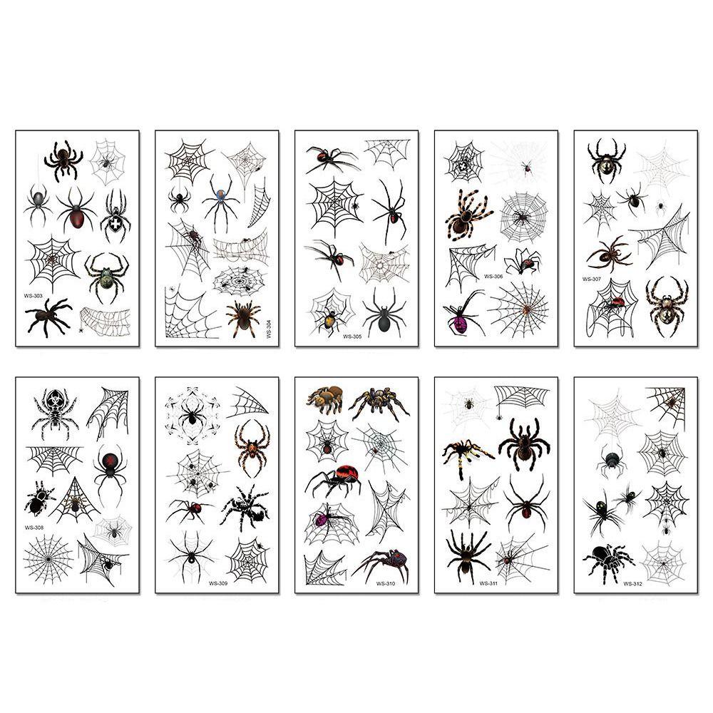 40Sheets DIY Halloween Stickers Cosplay Props Body Art Stickers Fresh Face Patch  Christmas
