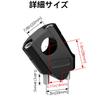 Yuract Handlebar Riser for Motorcycles Handlebar Riser Handle Post Motorcycle Handlebar 0.9 inch (22 mm) Silver (Black)