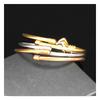 New Trendy Metal Braided Cable Shape Heart Bracelet for Women Fashion Metal Bangle Accessories On Hand 2021Jewelry for Girl Gift