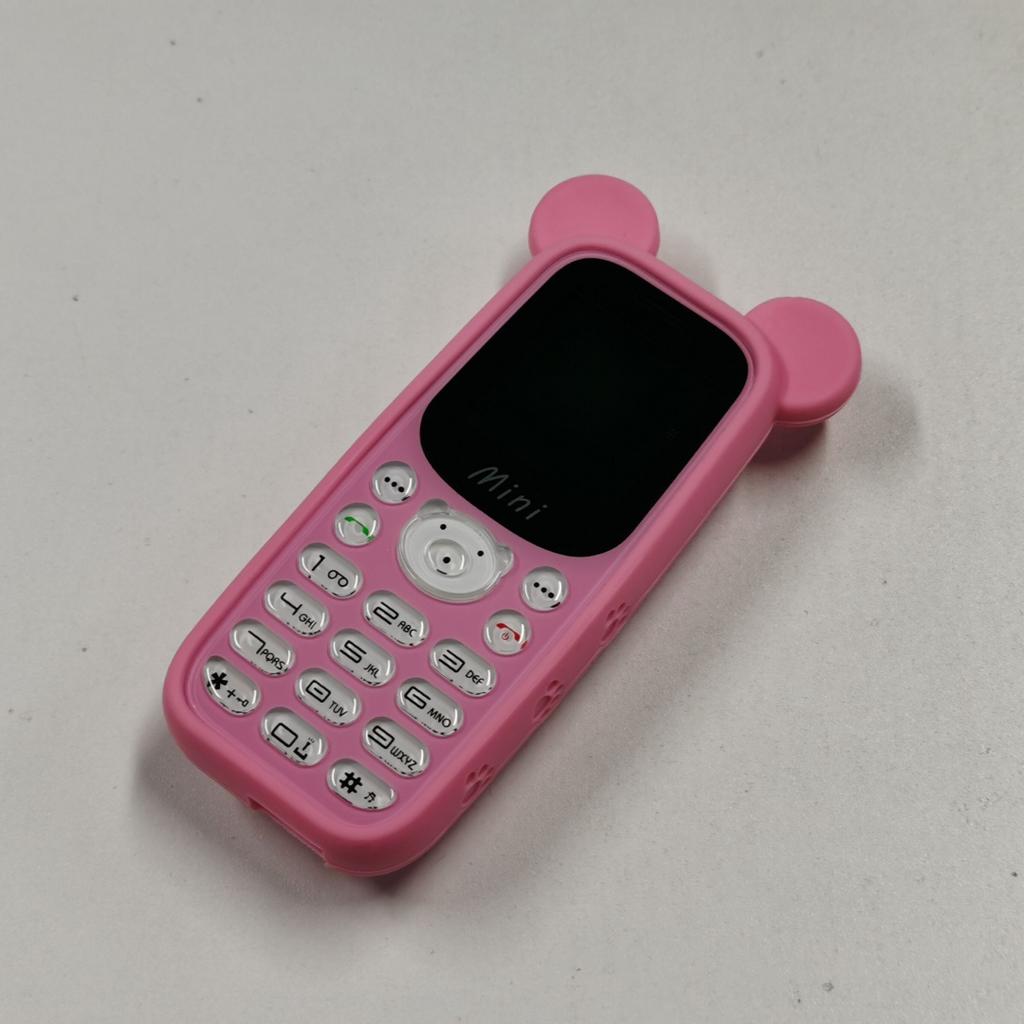 H21 Mini Cartoon Handy Kleiner Bär Stil 1,44 Zoll MTK GSM 2G Studentenhandy Billiges Feature-Handy Unterstützt Taschenlampe FM-Radio