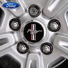 Autoaufkleber 2026 2025 Heiß 4 Stück 55mm 68mm ABS Geeignet für Ford Mustang Felgenmitte Abdeckung Plakette Logo Reifenmitte Kunststoffplakette C