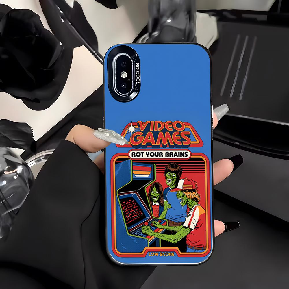Чехол для телефона Steven Rhodes Horror для iPhone 17 Air 16 E 15 14 Plus 13 12 11 Pro Max Цветной Серебристый Чехол iPhone 13