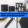 Quiet Coffee Grounds Bin Nonslip Bottom And Rubber Coated Bar For Espressos Machine Maintenance In Cafes
