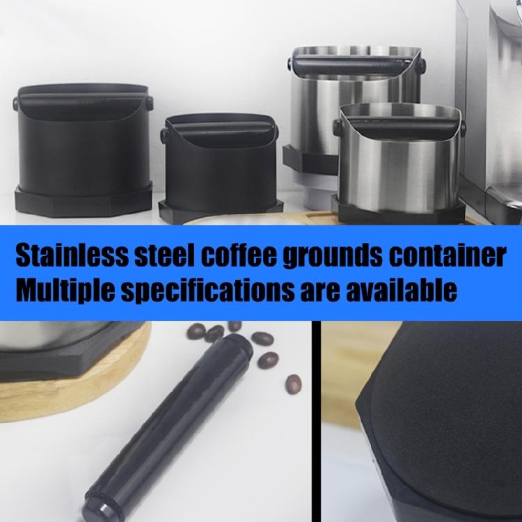 Quiet Coffee Grounds Bin Nonslip Bottom And Rubber Coated Bar For Espressos Machine Maintenance In Cafes