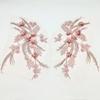 Appliques Sew White Black Wedding Gown Appliques 3D Flower Tassel Beads Lace Appliques Sew Patch
