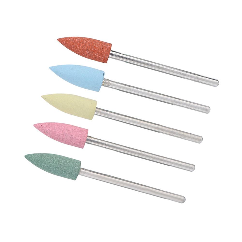 5PCS Silicone Rubber Pedicure Drill Bits Electric Grinding Head Manicure Drill Bits Pedicure Use