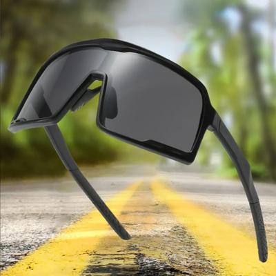 Occhiali da Sole Moda Montatura Grande Uomo Outdoor Guida Oversize Sport Goggle Colorati Non Polarizzati