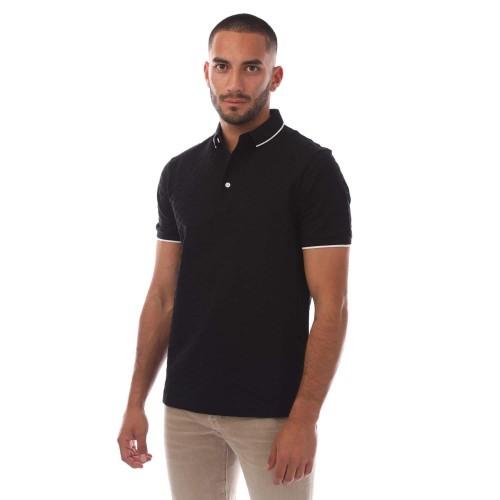Emporio Armani Mens Eagle Jacquard Polo Shirt