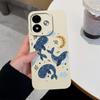 Per Redmi Note 17 4G 5G 17 Pro 17 Pro Max 12 12 Pro Plus 12S 12R Cover per Telefono Modelli Balena Oceanica Protezione Completa Morbido Silicone Liquido Custodia Antiurto