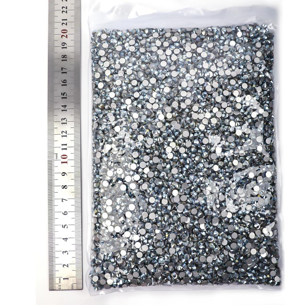 Weichen Big Bag Flat Bottom Diamond Color Plated Crystal Diamond Decorative Rhinestone Diy Nail Art Glass Jewelry Accessories
