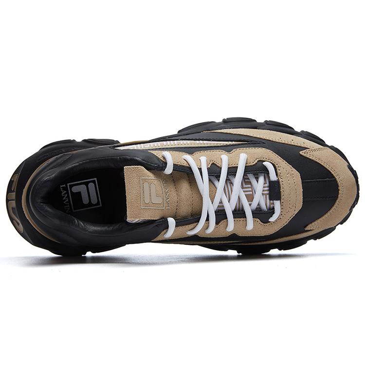 FILA Lanvin X FILA Low Top Running Shoes Black/Yellow F12M144145FBN