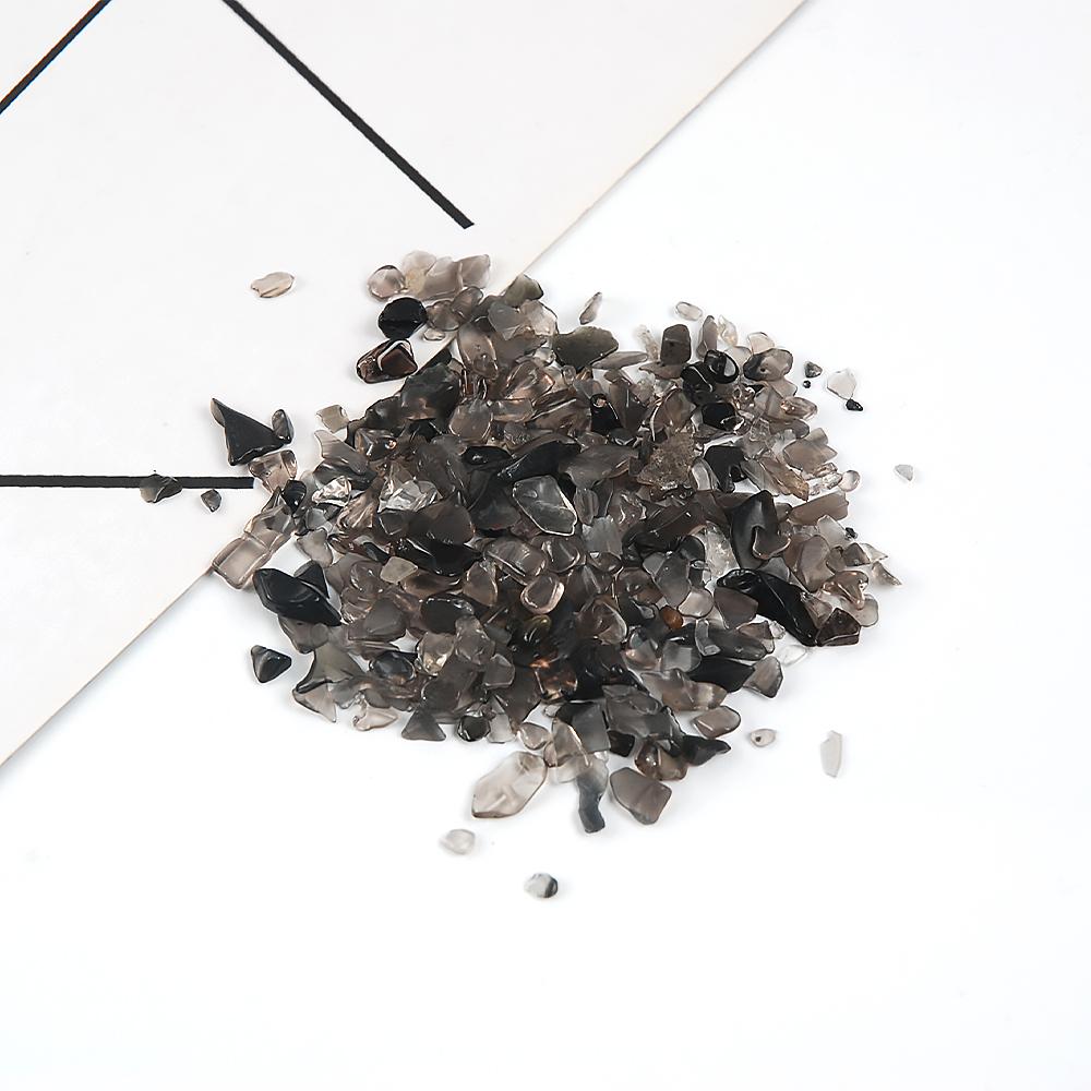 Hisenlee 500G Natural Crystal Aquarium Gravel Rocks Tumbled Crushed Stones Fountain Vase Planters Decorative Christmas New Year
