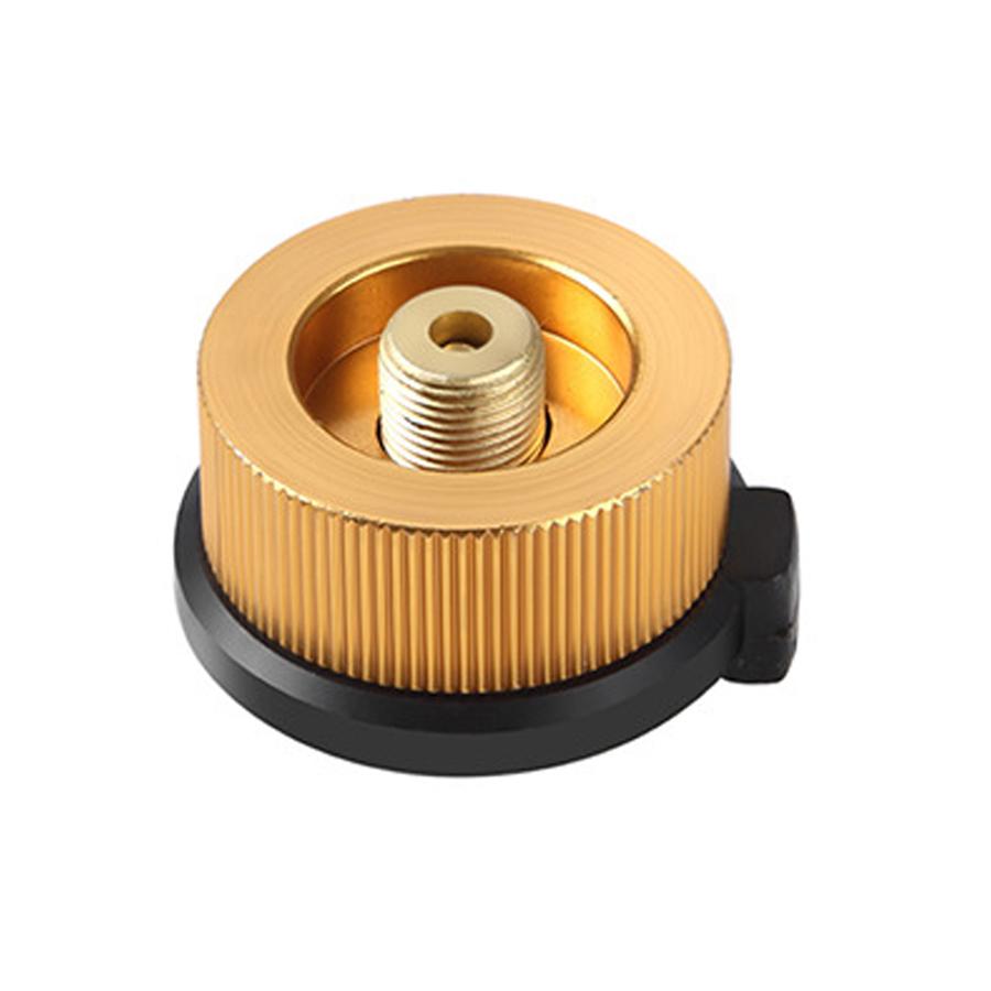 Outdoor Camping Gasadapter Nachfüllung Flachtank Umrüstadapter Gaskocher Nachfülladapter Gaseinsparer Plus Gasumwandler Schalter