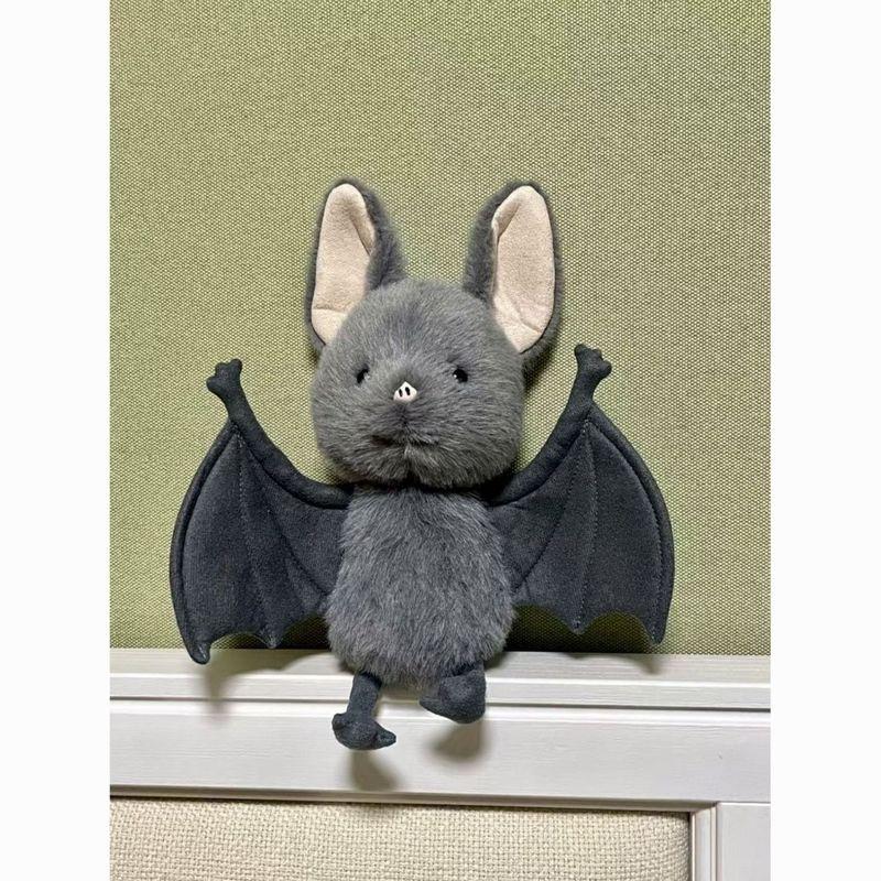 Adorable Humorous Bat Pig Doll Plush Toy Bed Dormitory Collection Limited Edition Stuffed Animal Gentle Cuddly Toy Designed For Children Plus Adults