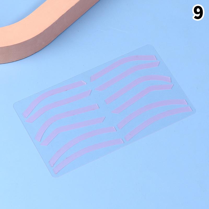 Microblading Zubehör Verstellbare Augenbrauenform Silikon Augenbrauenformungsaufkleber Hilfs-Augenbrauenschablone Make-up Werkzeuge