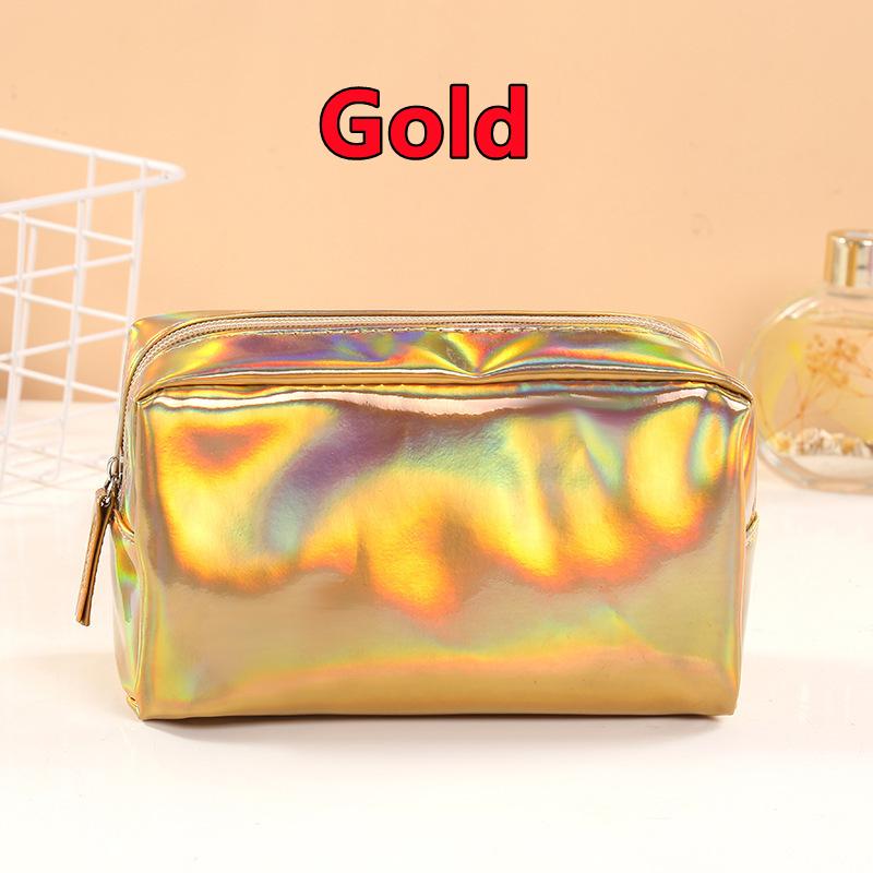 Laser Colorful Tide Pencil Case Fresh Artistic Men's and Women's Cosmetic Bag Storage Bag Stationery Storage Bag Cosmetic Bag
