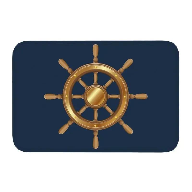 Námořní kompas Rohožka Kotva Kormidlo Tištěný Malý koberec Protiskluzový Vodu absorbující Rohožka do koupelny Kuchyně Domácí dekorace