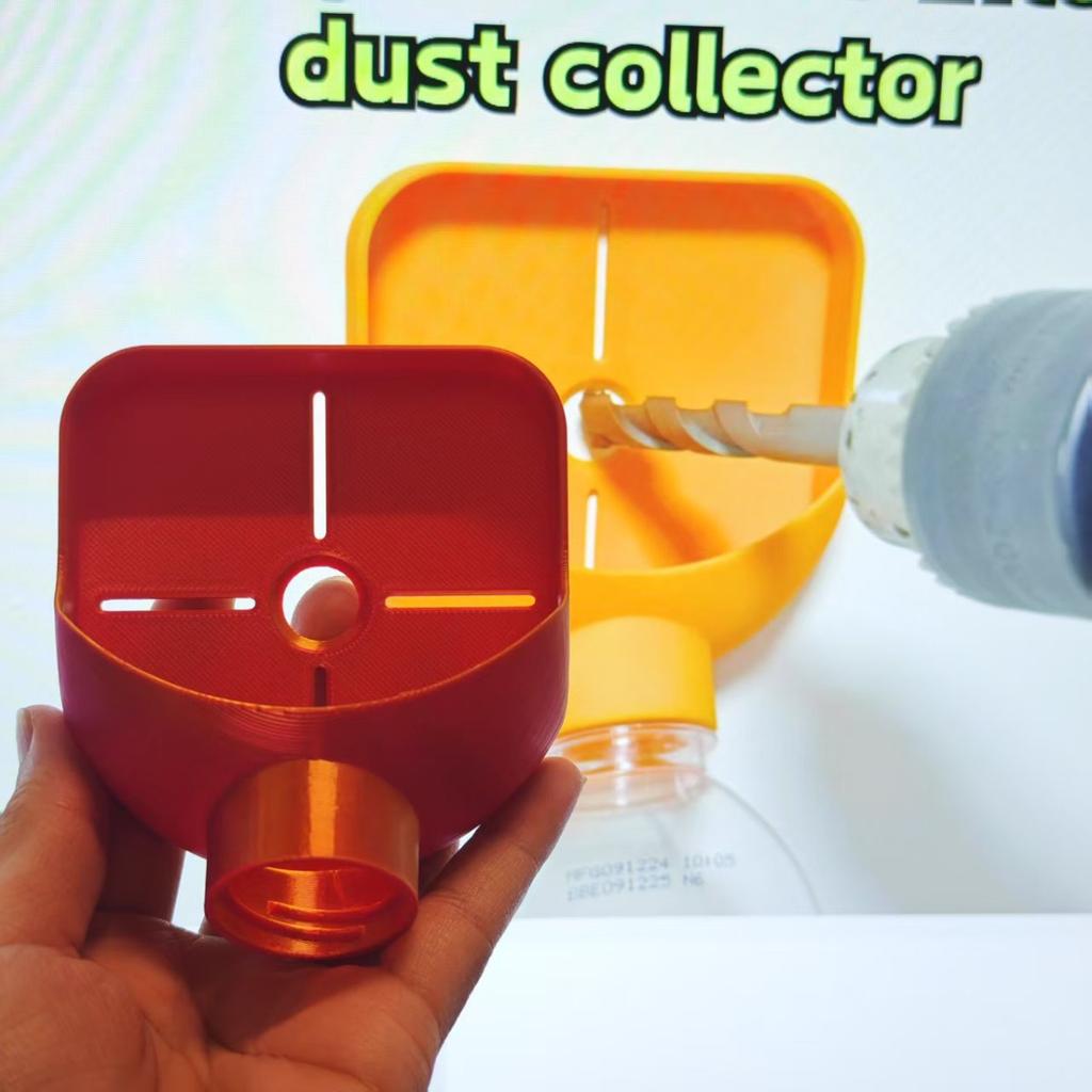 Durable Plastic Drilling Dust Collector - Waterproof, No Assembly Needed | Efficient Multifunctional Drill Bit Accessory for Home Improvement Projects