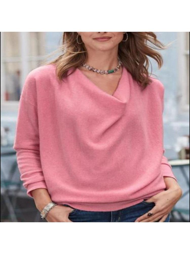 Women's Elegant Fashionable Long Sleeved T-shirt 2026 New T-shir Tops  Womans Tops Camisetas Mujeres Tendencias 2024 Shirts