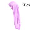 1Pc Women Solid Color Hair Hat Double Sided Silk Satin Bonnet Long Hair Polyester Night Sleep Cap Dreadlocks Braids