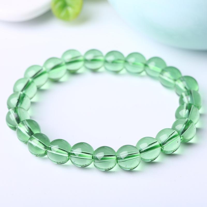 Artificial Crystal Bracelet, Single-loop Glass Pendant Bracelet, Elastic String Bracelet