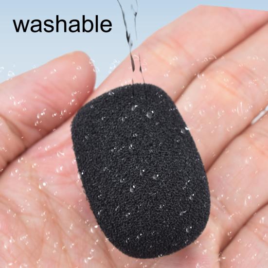 10Pcs MIC Windshield Wind-proof Soft Plosives Foam Replaceable Reduction Lapel MIC Sponge Cap
