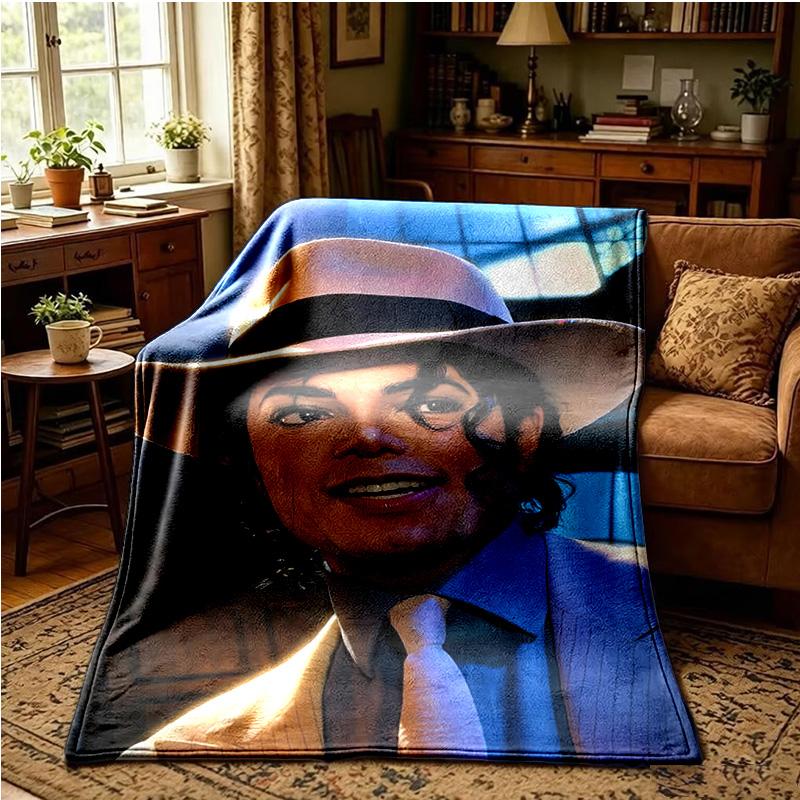 Michael Hat Throws Blanket Flannel Blankets Plush for Couch Bed Gifts for Men Women Travel picnic blanket Christmas fan gifts