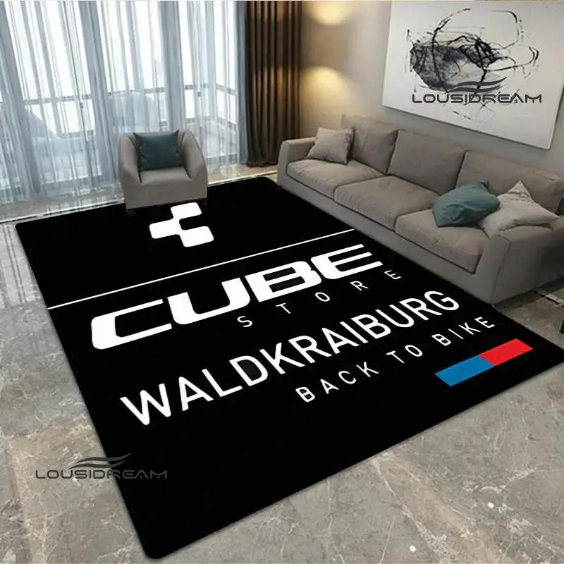 3D Bicycle brand logo printed carpet fashion home decoration non-slip carpet photography propsmal area rug birthday gift