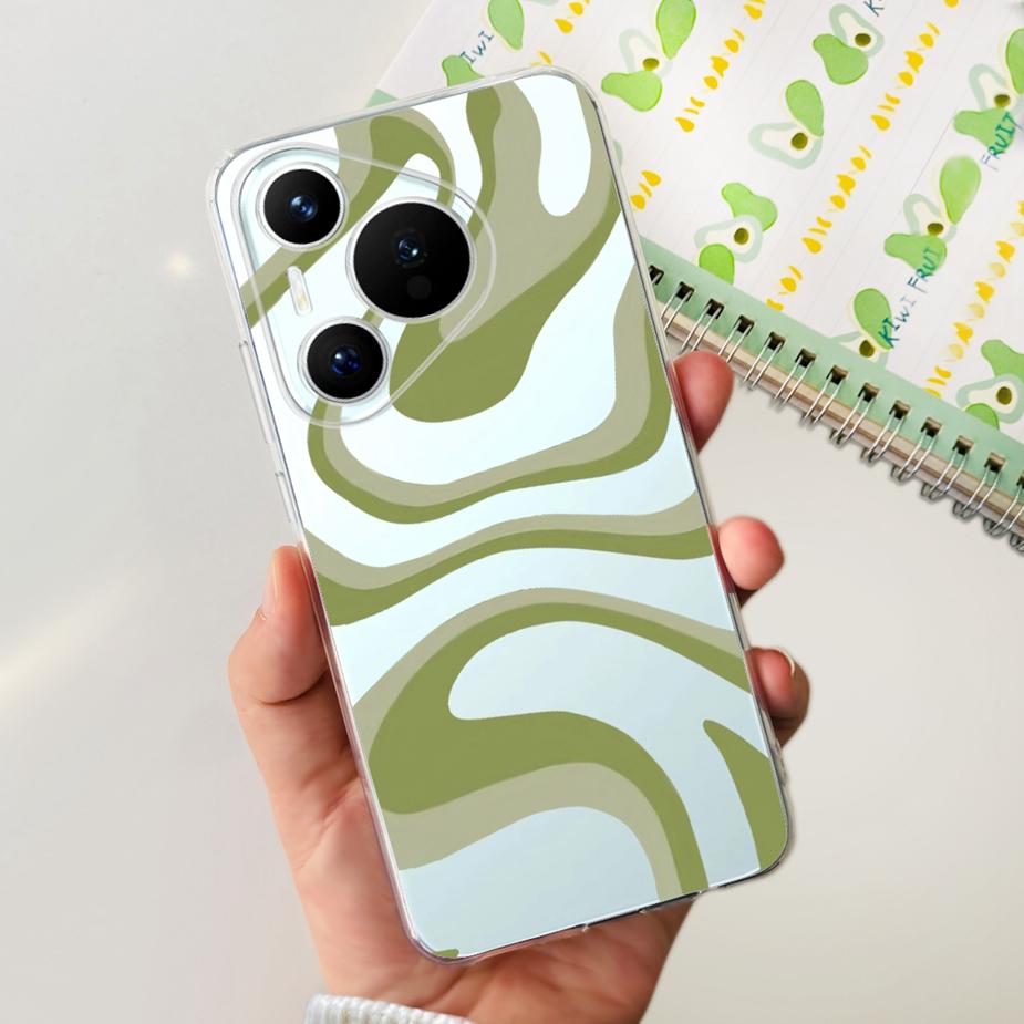 For Huawei Pura 70 Pro Plus Case Stylish Painted Cover Clear Silicone Phone Cases For Huawei Pura 70 Pro Pura70 Pro+ Soft Fundas