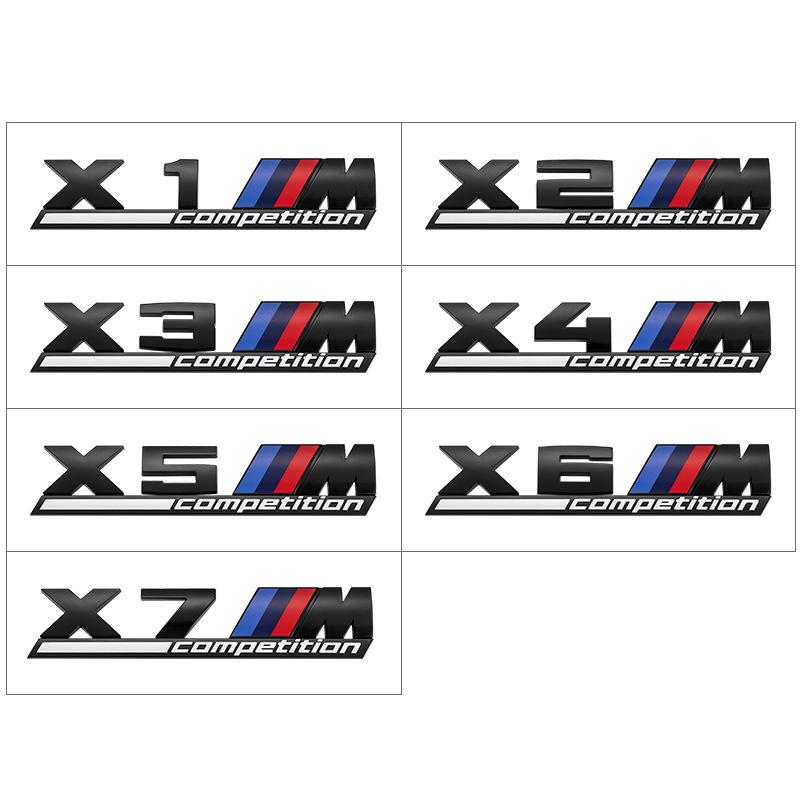 

Задній логотип-літери для BMW M3/M4/M5/M2/Competition/Thunder/X1M/X3M X5 M Thunder срібний