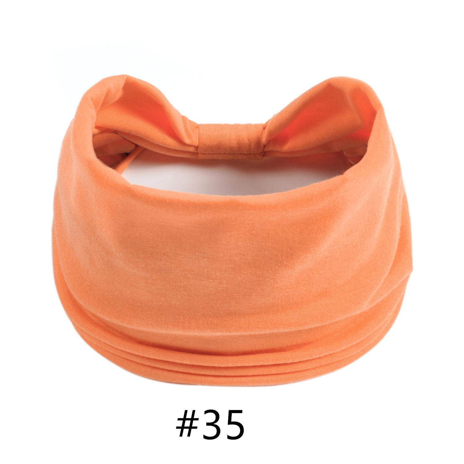 

Тюрбан для голови Одноколірні вузли Широкі пов язки для жінок М які бавовняні спортивні еластичні гумки для волосся Аксесуари Бандана для йоги Бандаж