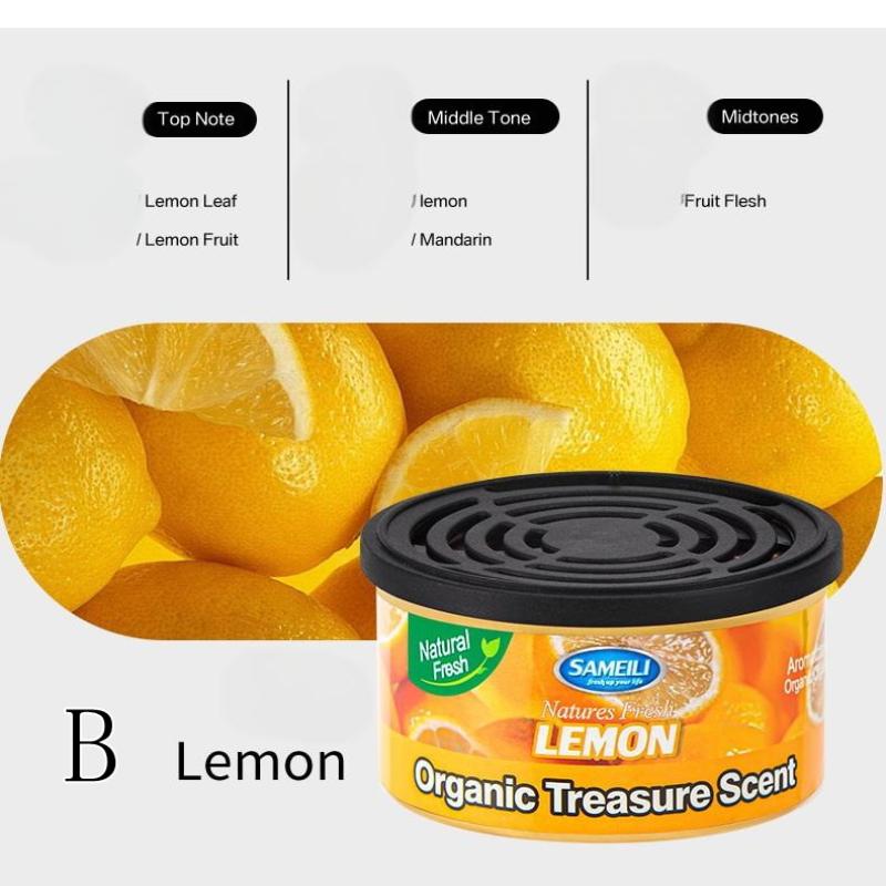 1Pc Car Aromatherapy Perfume Air Freshener Fragrant Wood Canned Essential Oil Long-Lasting Deodorant Fragrance Bedroom Ornaments