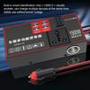 Car Power Inverter 220V Car Power Converter For Plug Outlet 1500W Multiple Ports Automobile Adapter USB Charging For Workstation