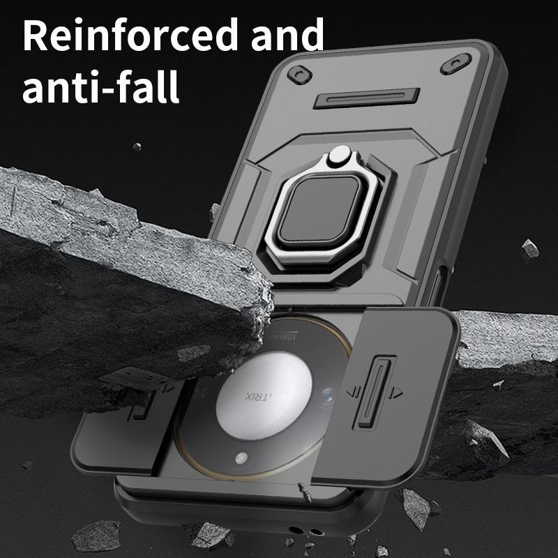 Armor Shockproof Case For Honor X9c Smart X9b X9a Protective Cover For Magic 7 6 5 Lite With Ring Stand Holder Coque Fundas Capa